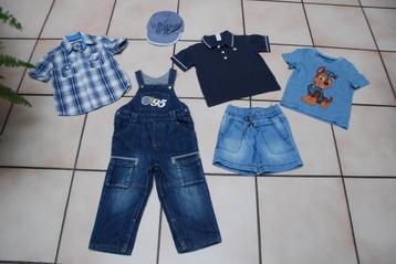 Set van 6 verschillende kleding voor babyjongens T92 of 18/2