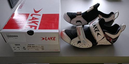 Lake TX222 Triathlon Schoenen Wit/Zwart - Maat 40, Fietsen en Brommers, Fietsaccessoires | Fietskleding, Zo goed als nieuw, Schoenen
