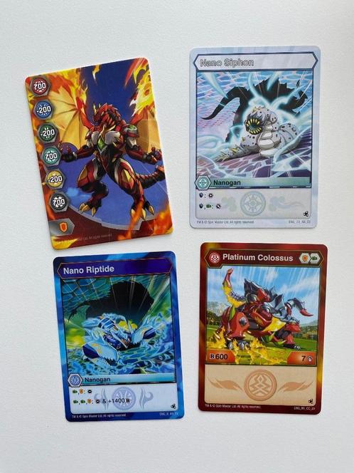 Bakugan Evolutions Platinum Power (Colossus, Riptide en Siph, Kinderen en Baby's, Speelgoed | Overig, Zo goed als nieuw, Ophalen