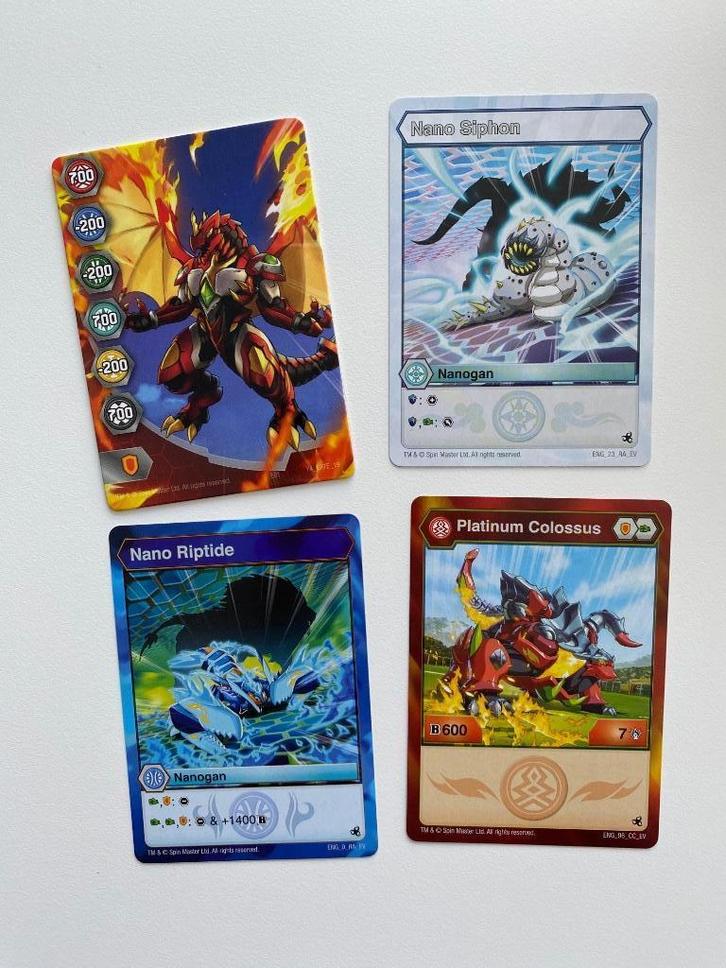Bakugan Evolutions Platinum Power (Colossus, Riptide en Siph, Kinderen en Baby's, Speelgoed | Overig, Zo goed als nieuw, Ophalen