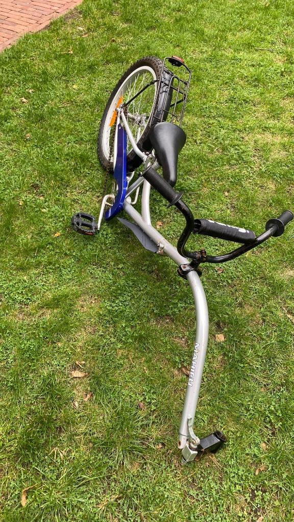 Aanhangfiets of kindertandem, Fietsen en Brommers, Fietsaccessoires | Aanhangwagens en Karren, Gebruikt, Aanhangfiets, 20 tot 40 kg