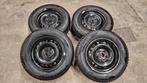 195/65 R15 96T - 4 Winterbanden met originele VW velg, Auto-onderdelen, Banden en Velgen, Ophalen, Gebruikt, 15 inch, Banden en Velgen