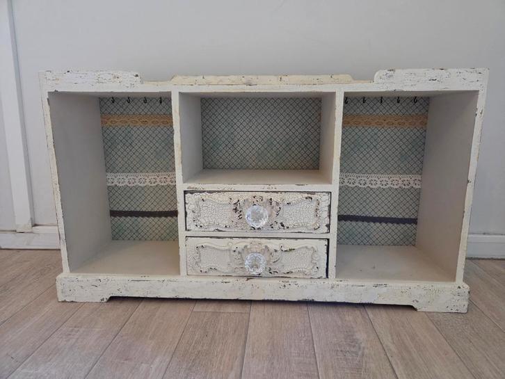 Mooi decoratief kastje met 2 schuifjes, Huis en Inrichting, Kasten | Overige, Zo goed als nieuw, Ophalen