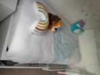 Bed Malm 90x200 met 2 bedlades + lattenbodem, Huis en Inrichting, Ophalen, 90 cm, Eenpersoons, Wit