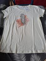 Nieuwe T-shirt met luipaardprint, Nieuw, Maat 42/44 (L), Bel & Bo, Wit