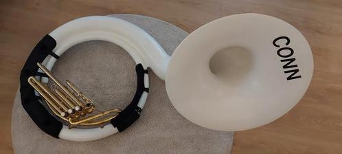Sousafoon Bes polyester, Muziek en Instrumenten, Blaasinstrumenten | Tuba's, Zo goed als nieuw, Ophalen of Verzenden