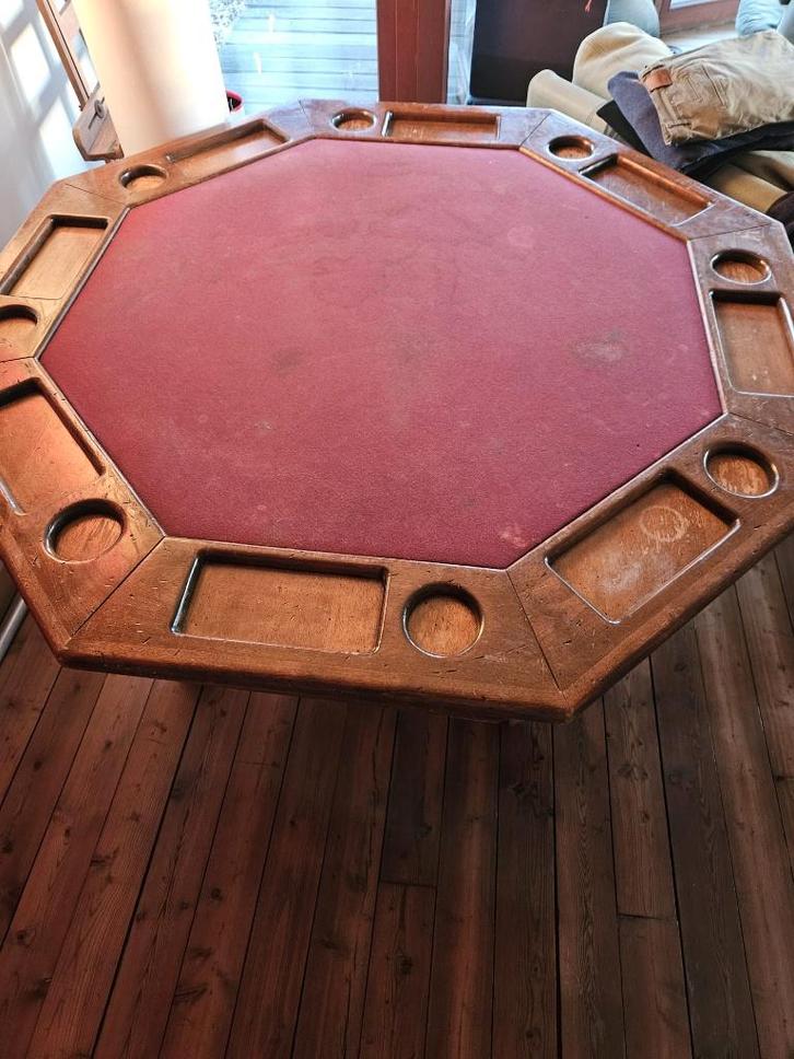 biljart- en pokertafel, Sport en Fitness, Biljarten en Poolen, Gebruikt, Biljarttafel, Ophalen