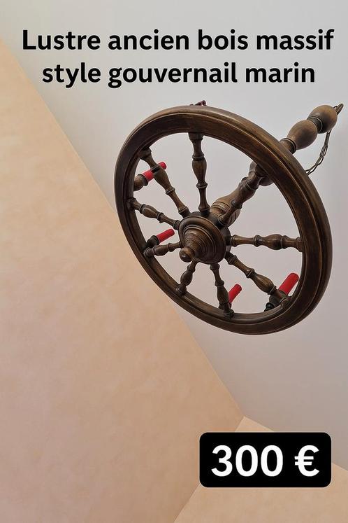 Antieke kroonluchter in maritieme stijl, Antiek en Kunst, Antiek | Verlichting, Ophalen of Verzenden