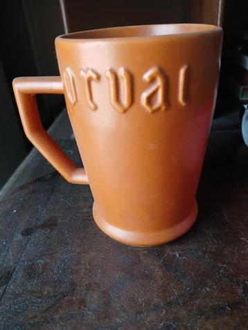 Ancienne carafe à bière Orval, Collections, Enlèvement ou Envoi, Comme neuf, Verre ou Verres, Autres marques