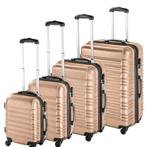 3 delige en 4 delige koffersets hardcase en stof