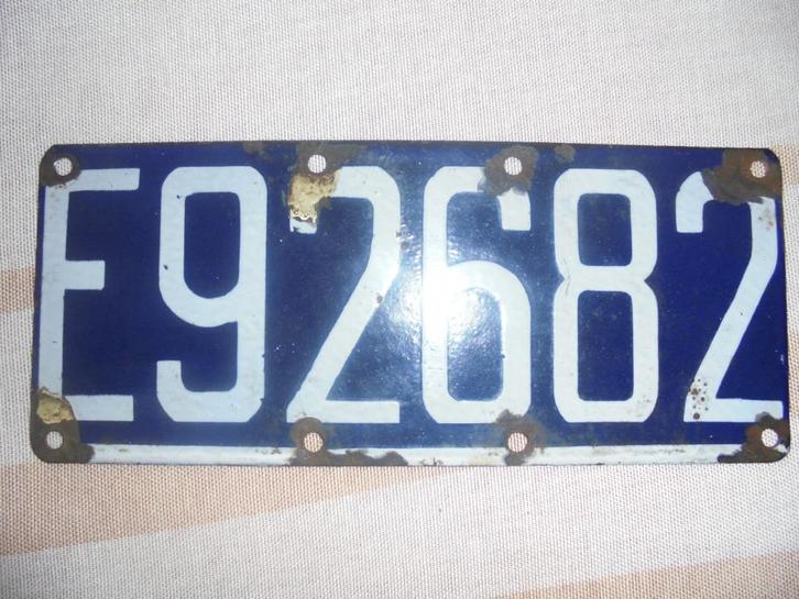 speciale email moto kentekenplaat met E voor ambtenaren, Motoren, Accessoires | Overige, Gebruikt, Ophalen of Verzenden