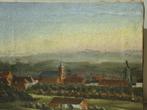1890 J. VAN EMELEN, huile sur toile, paysage, abbaye, moulin, Enlèvement ou Envoi