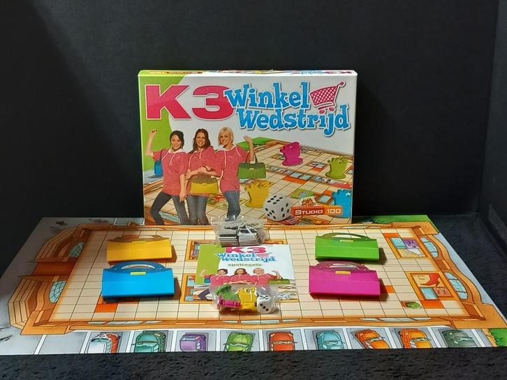 STOPZETTING VERZAMELING K3 Winkel wedstrijd, Hobby en Vrije tijd, Gezelschapsspellen | Bordspellen, Gebruikt, Ophalen of Verzenden