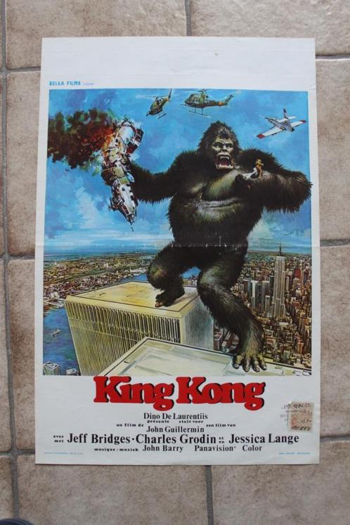 filmaffiche King Kong 1976 filmposter, Verzamelen, Posters, Zo goed als nieuw, Film en Tv, A1 t/m A3, Rechthoekig Staand, Ophalen of Verzenden