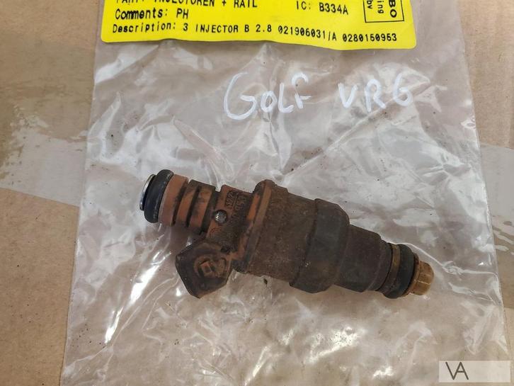 VW Golf 3 en Corrado 2.8 2.9 vr6 injector 021906031a €20, Auto-onderdelen, Brandstofsystemen, Volkswagen, Gebruikt, Ophalen of Verzenden