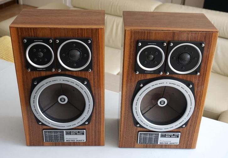 Grundig Super HiFi Box 850a Professional, Audio, Tv en Foto, Luidsprekerboxen, Gebruikt, Front, Rear of Stereo speakers, 60 tot 120 watt