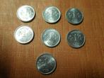 7 munten uit Pakistan 1 paisa uit 1974 en 1975, Postzegels en Munten, Ophalen of Verzenden