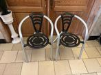 2 design stoelen, Ophalen, Zo goed als nieuw, Metaal