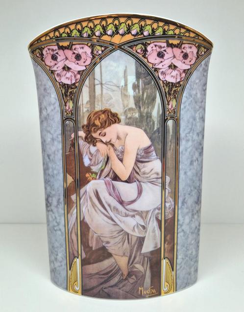 Goebel Artis Orbis Mucha gelimiteerde porseleinen vaas., Antiek en Kunst, Antiek | Keramiek en Aardewerk, Ophalen of Verzenden