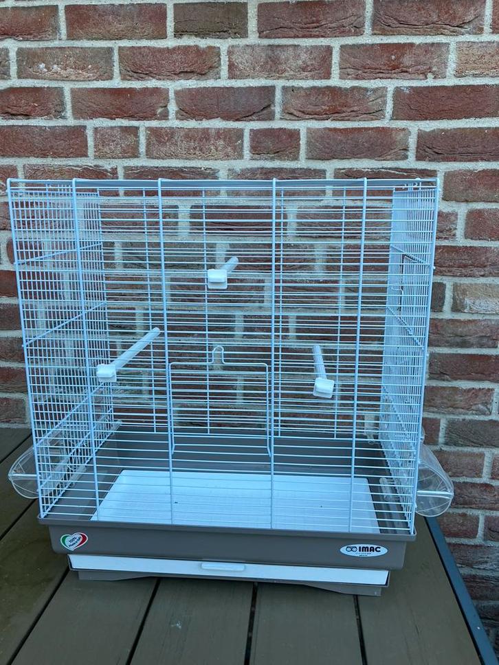 WITTE VOGELKOOI IMAC  KANARIE-PARKIET- ZEBRAVINK: 45 EURO, Dieren en Toebehoren, Vogels | Hokken en Kooien, Zo goed als nieuw