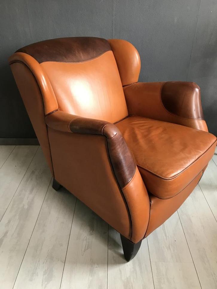 Vintage Bendic Fauteuil, Huis en Inrichting, Fauteuils, Zo goed als nieuw, Hout, Leer, Stof, 75 tot 100 cm, 75 tot 100 cm, Ophalen