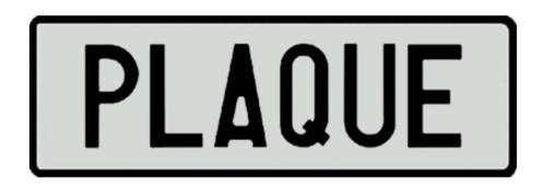 Kentekenplaat 34x11cm zwart/wit, Auto diversen, Tuning en Styling, Ophalen of Verzenden