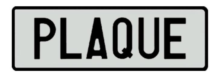 Plaque d’immatriculation 34x11cm noire/blanche, Autos : Divers, Tuning & Styling, Enlèvement ou Envoi