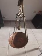 Antieke  koperen bascule, Ophalen, Gebruikt