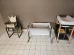 Babybed, verzorgingstafel, stoel+speeltafel, Comme neuf, Enlèvement