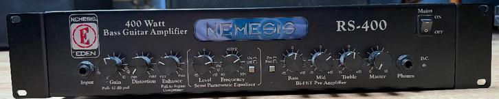 Eden Nemesis RS-400 basversterker, Musique & Instruments, Amplis | Basse & Guitare, Utilisé, Guitare basse, 100 watts ou plus