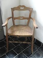 Authentieke, klassieke stoel met mooie rugleuning, Brun, Bois, Utilisé, Enlèvement ou Envoi