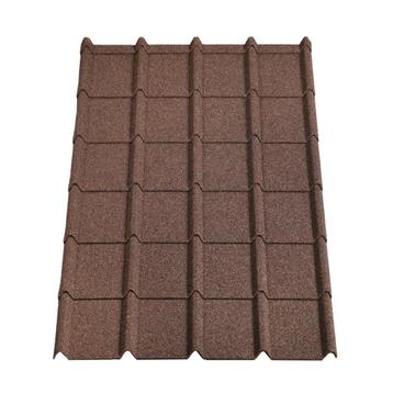 AANBIEDING 75 NIEUWE METALEN DAKPANPLATEN BRUIN +/-113x83 cm beschikbaar voor biedingen