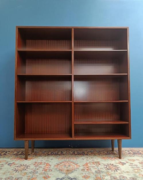 Vintage Boekenkast Vakkenkast Deens Design, Huis en Inrichting, Kasten | Boekenkasten, Met plank(en), Overige houtsoorten, Ophalen of Verzenden