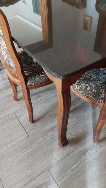 tables + chaises, Maison & Meubles, Tables | Tables à manger, 150 à 200 cm, Comme neuf, Enlèvement, 50 à 100 cm