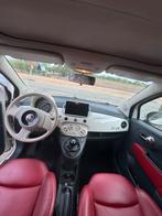 Te koop: Fiat 500 Cabrio – 2011, Auto's, Fiat, Achterwielaandrijving, Wit, Leder, Overige kleuren