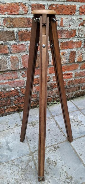 Antiek statief/houten statief/tripod/driepikkel beschikbaar voor biedingen