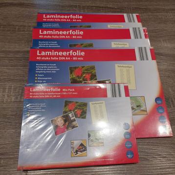 Lamineerfolie A4 + A5 + fotoformaat