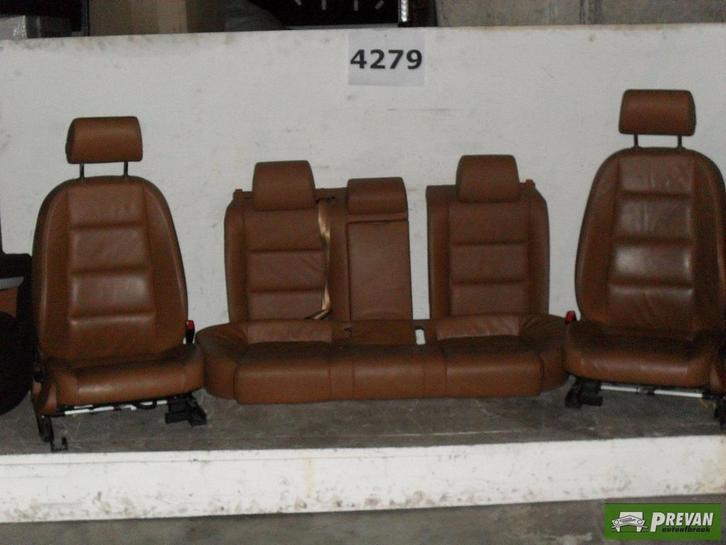 Audi a6 4f 2007 AMARTETTO BRUIN LEDER STOEL LV BEETJE VERSL, Auto-onderdelen, Interieur en Bekleding, Audi, Gebruikt, Ophalen