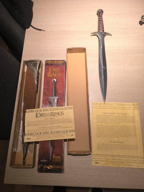 lord of the Rings United cutlery sting + scabbard, Verzamelen, Lord of the Rings, Zo goed als nieuw, Ophalen of Verzenden