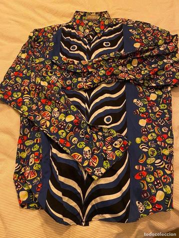  hemd Versace vers 1990 multicolor taille 46 chemise vintage