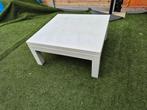 Eiken salontafel wit 100x100x47, Huis en Inrichting, Tafels | Salontafels, Gebruikt, 50 tot 100 cm, Minder dan 50 cm, Eikenhout