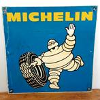 Panneau d'affichage en aluminium Michelin 65x65 vers 1960, Enlèvement ou Envoi, Comme neuf, Panneau publicitaire