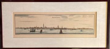 Kader met oude tekening van antwerpen beschikbaar voor biedingen