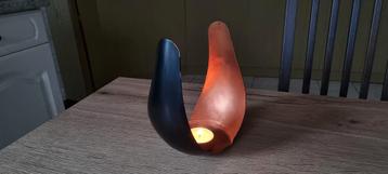 Metalen windlicht (koper/zwart) 3 stuks beschikbaar voor biedingen