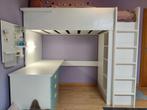 Lit mezzanine avec bureau et armoire, Enfants & Bébés, Comme neuf, Enlèvement, Lit mezzanine