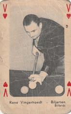oude speelkaart biljart René Vingerhoedt, Autres types, Utilisé, Envoi