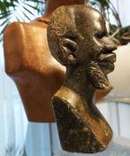 2 x Afrikaanse vintage buste, Antiquités & Art, Enlèvement