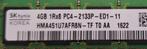 4 x 4GB DDR4 ECC Unbuffered geheugen, Informatique & Logiciels, Mémoire RAM, Serveur, 4 GB, Utilisé, Enlèvement ou Envoi