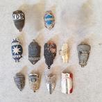 Kopmerken, balhoofdplaatjes, emaille, Ophalen of Verzenden
