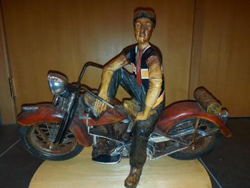 Beeld motorrijder Harley Davidson 